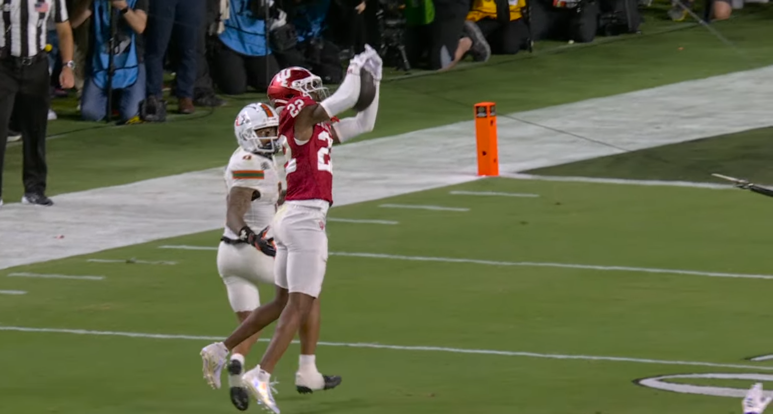 Indiana interception clinched the title.